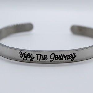 ENJOY THE JOURNEY Cuff Bracelet by Positive Vibez